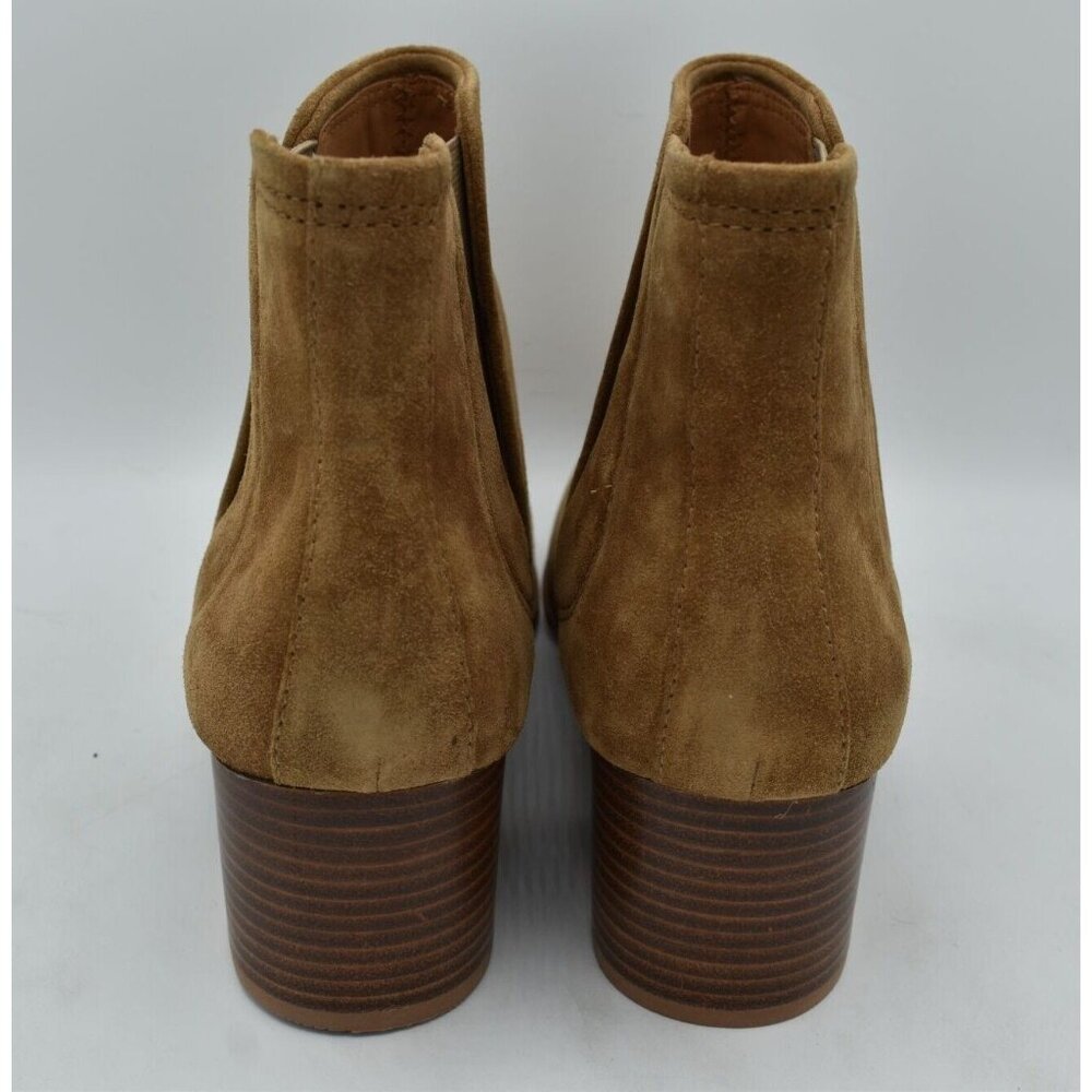 Johnston & Murphy Womens Size 11‎ Trista Chestnut Suede Chelsea Booties Boots - Picture 4 of 10